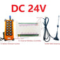 RC44B12+RF34C12 12CH 433MHz 20dBm FSK Rolling Code Wireless Relay Kit – Moisture Proof Garage Door & Smart Home Controller