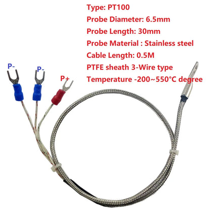 PTA9B01 PT100 RTD Temperature Sensor Converter Module, -20°C to 400°C, RS485 Modbus RTU Interface