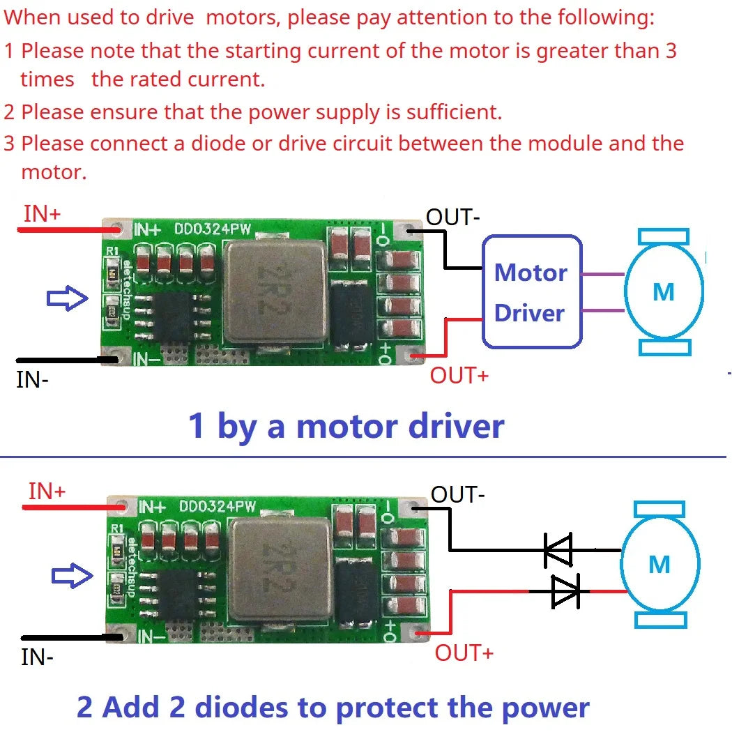 DD0324PW 8A 100W DC-DC Boost Converter – 2.7-5.5V to 8.4V/12.6V/16.8V/21V/24V Step-Up Voltage Regulator for 2-5S Li-ion Battery