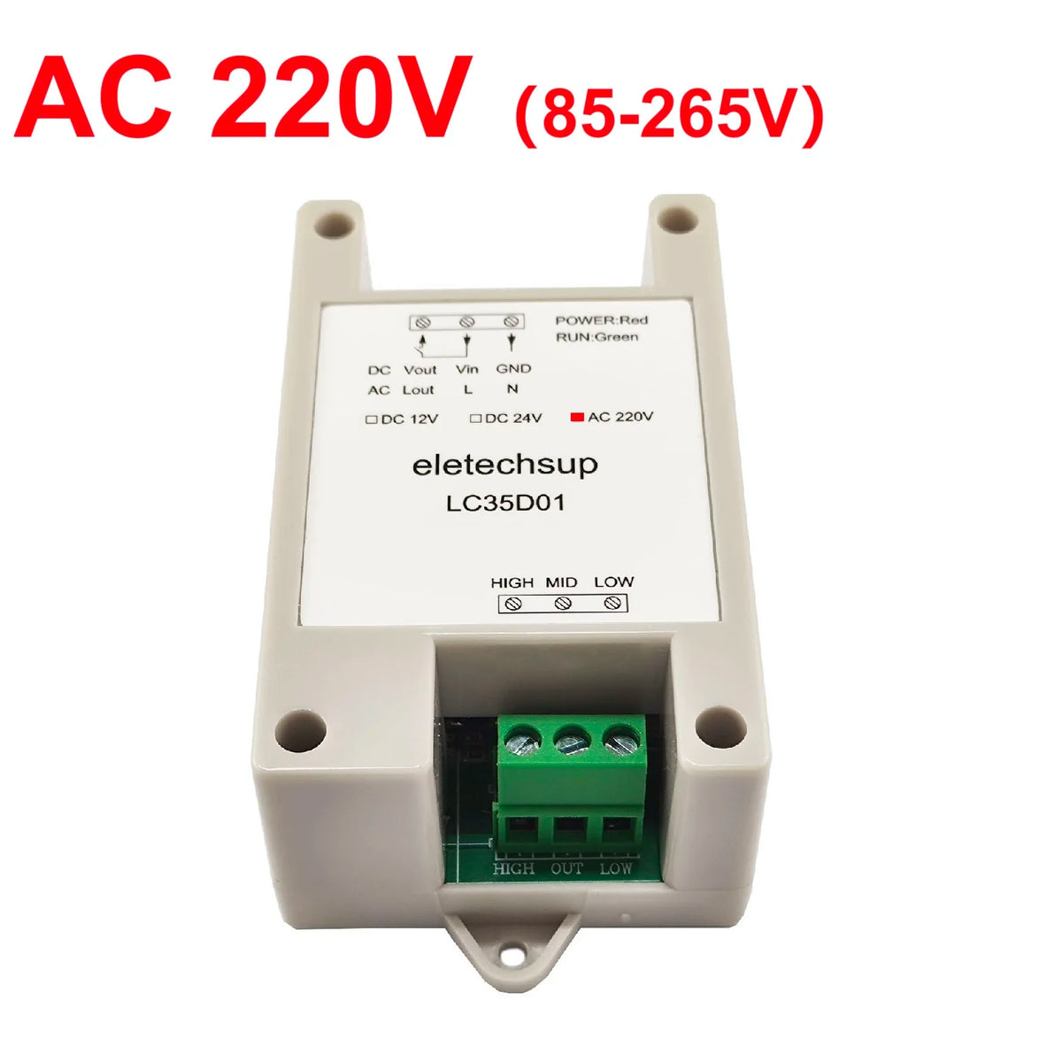LC35D01 304 Stainless Steel Water Level Controller – 30A Relay Automatic Pump Control with Water Sensor for Tower Dam Pool Farm