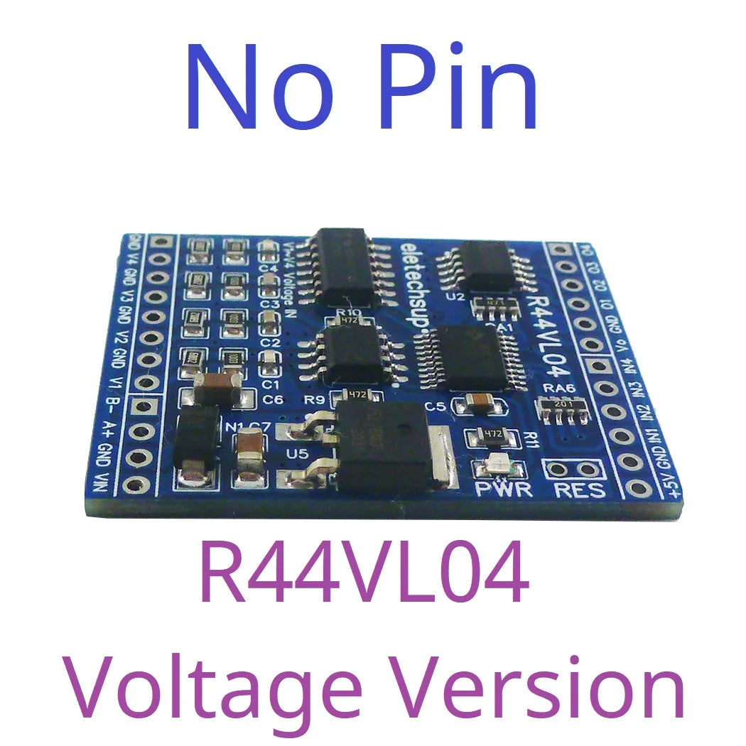R44IM04/R44VL04 12CH RS485 Modbus RTU Mixed IO Module – 4AI 4DI 4DO Analog Digital Remote I/O Board for PLC Inverter Converter