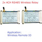 Master-Slave 433MHz Wireless RS485 Relay Board – RF Transceiver Module for Pump LED PTZ PLC Control DC 12-24V Home Automation RT5BF01 N4RFA04