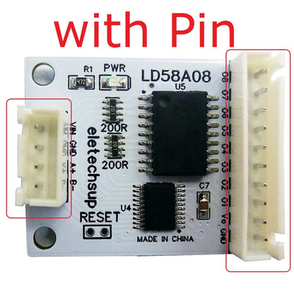 LD58A08 8CH RS485 Modbus RTU DO/PWM Driver Board – MOS Output Module for Signal Lights LED Solenoid Valves Motor Control
