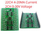 N4CID08/N4CIE16/N4CIF24 8-24CH 4-20mA/0-30V to RS485 Converter – 2.54mm Pin Modbus RTU Analog Input ADC Collector Board for PLC SCADA DCS