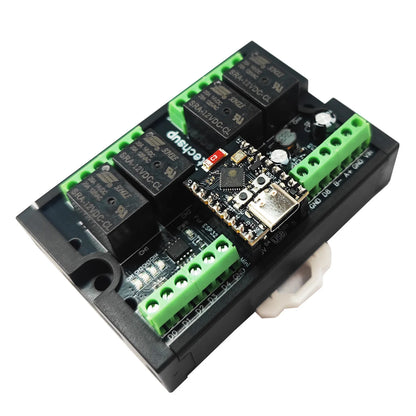 ESC3E05 RISC-V ESP32-C3 Development Board – 4CH Relay RS485 DIN Rail Module with Wi-Fi BLE for Industrial IoT Smart Home PLC