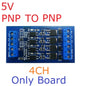 OPMSA04 4CH 5A Digital Signal Amplifier – DC 3.3-24V NPN/PNP Logic Level LED Driver for Arduino Raspberry Pi ESP32 ESP8266