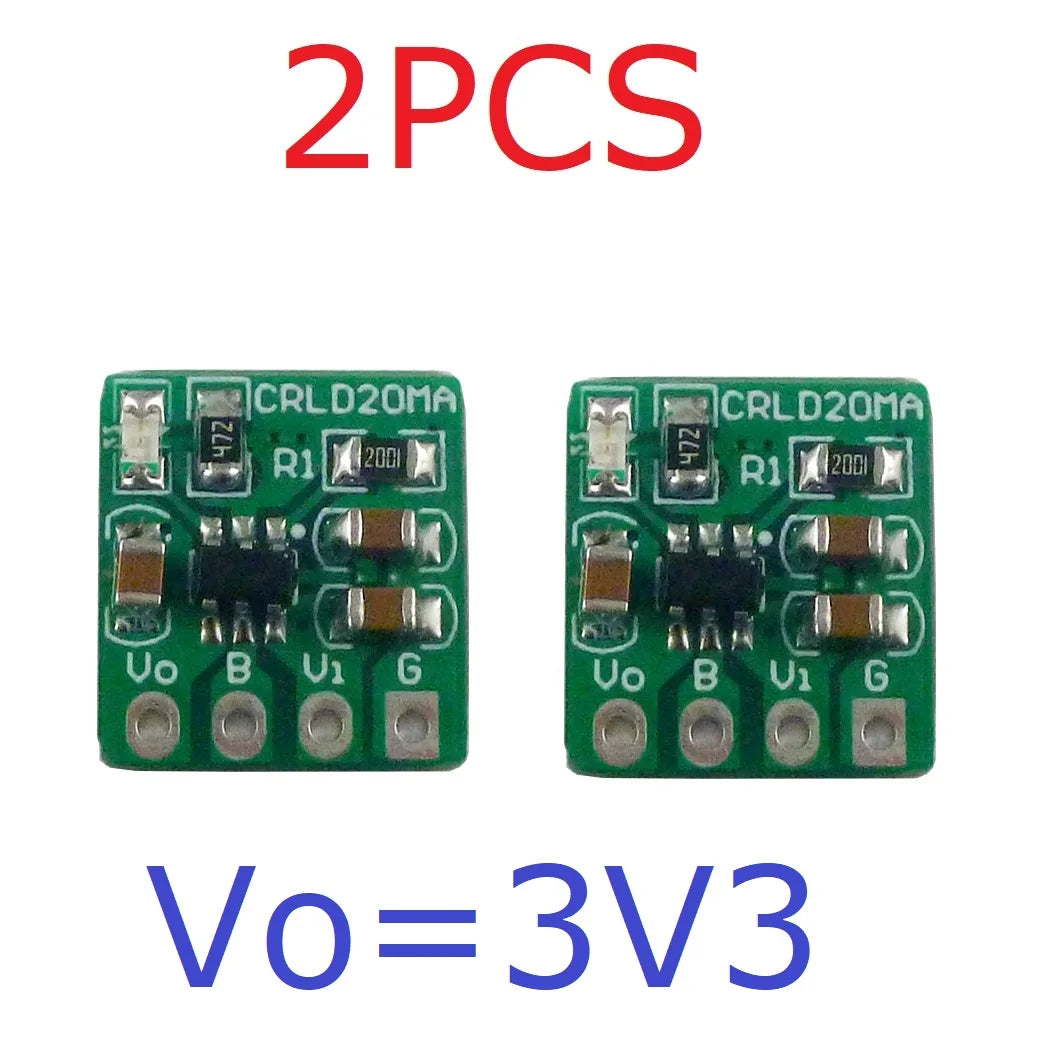 CRLD20MA 2-in-1 Battery Charger & LDO Converter – DC 5V to 4.2V 500mA Charging + 3.7V to 3.3V 250mA Step-Down for 18650 Li-Ion Li-Po