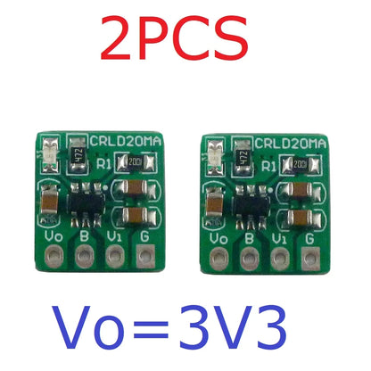 CRLD20MA 2-in-1 Battery Charger & LDO Converter – DC 5V to 4.2V 500mA Charging + 3.7V to 3.3V 250mA Step-Down for 18650 Li-Ion Li-Po