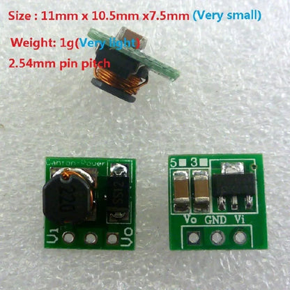 3-Pack DC-DC Boost Converter 0.8–3.3V to 3.3V Step-Up Voltage Regulator Module