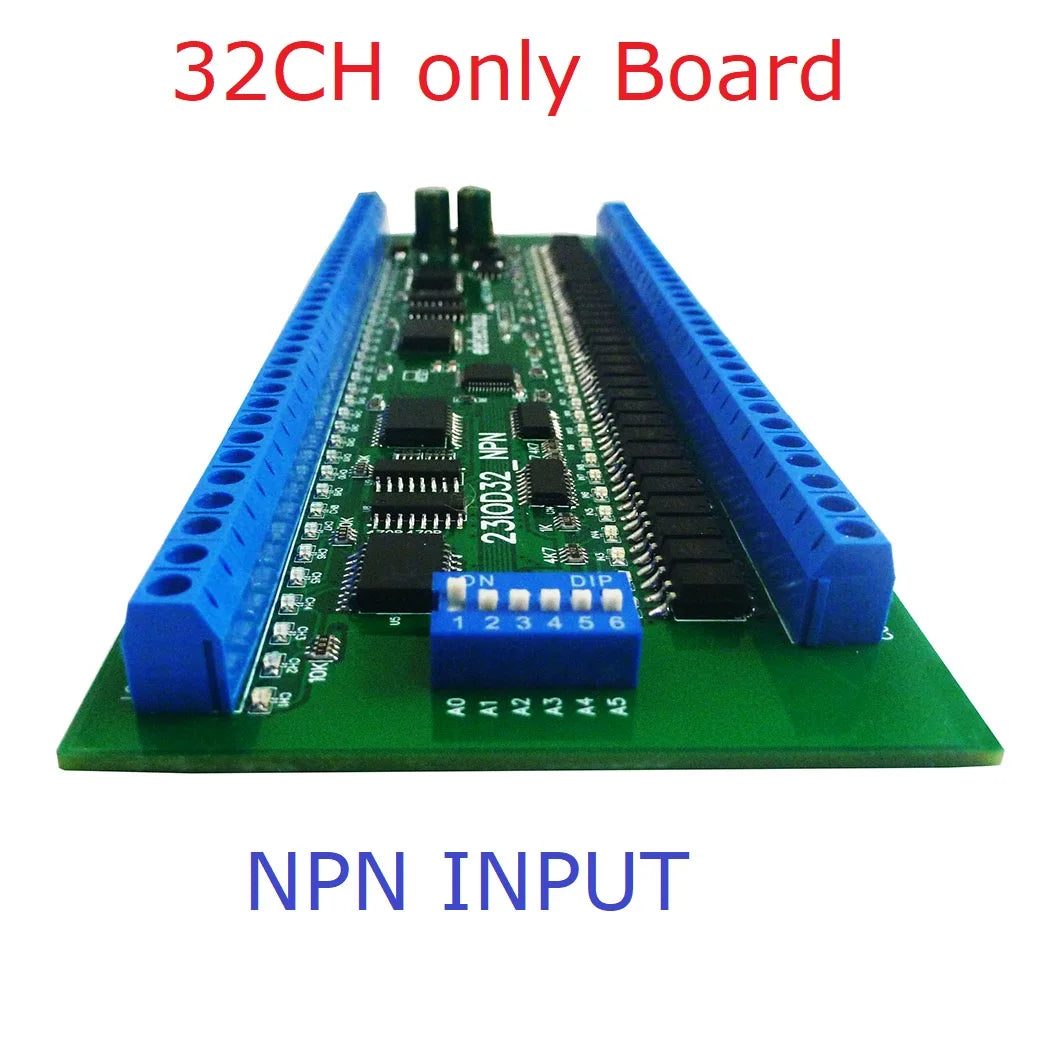 23IOD32 32CH RS485 Modbus RTU Remote IO Module – Optically Isolated Solid State Relay Board with NPN/PNP Input for PLC Expansion