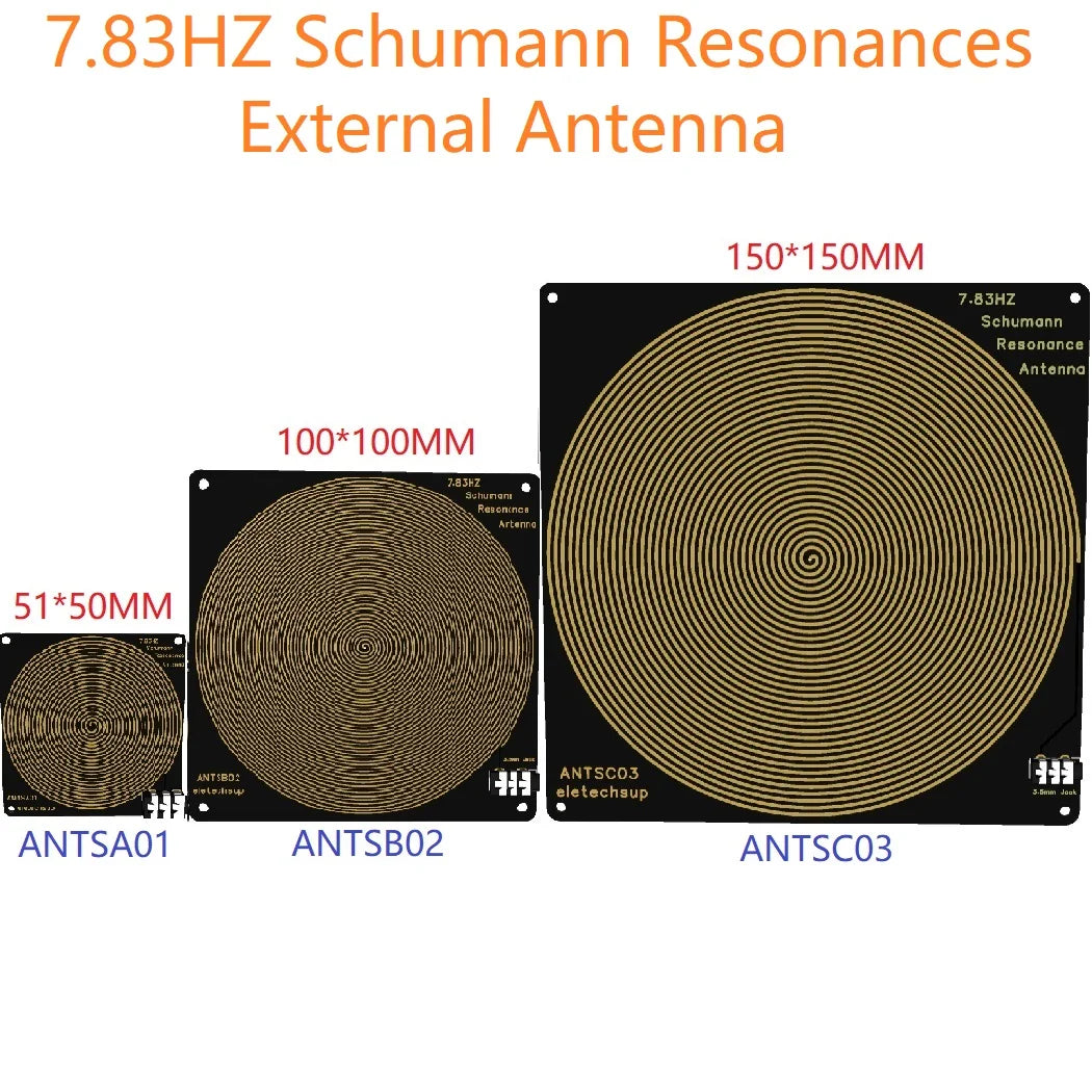 SMDTB14 4CH 7.83Hz Schumann Resonance Generator – 0.01-9999Hz Pure Sine Wave Frequency Signal Module with External Antenna for Sleep Aid Meditation