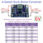 NDUB22TA 3A Buck-Boost Converter – DC 3-23V to 3.3V/5V/12V Adjustable Step-Up Down Voltage Regulator with 93% Efficiency for Solar Battery ESP32