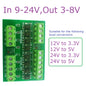 OP31C08 8CH Opto-Isolation Logic Level Converter – 3.3V/5V/12V/24V NPN/PNP Bidirectional GPIO Module with 3000V Isolation for Arduino PLC MCU