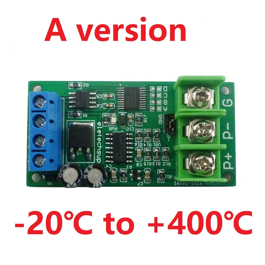 PTA9B01 PT100 RTD Temperature Sensor Converter Module, -20°C to 400°C, RS485 Modbus RTU Interface