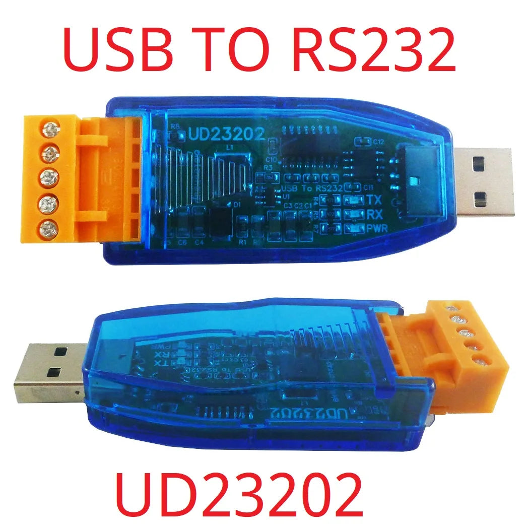 UD23202/UDTTL03 USB to RS485 RS232 TTL Converter – 12V 5V VCC Output Industrial Serial Adapter for PLC HMI PTZ Smart Home Debugging