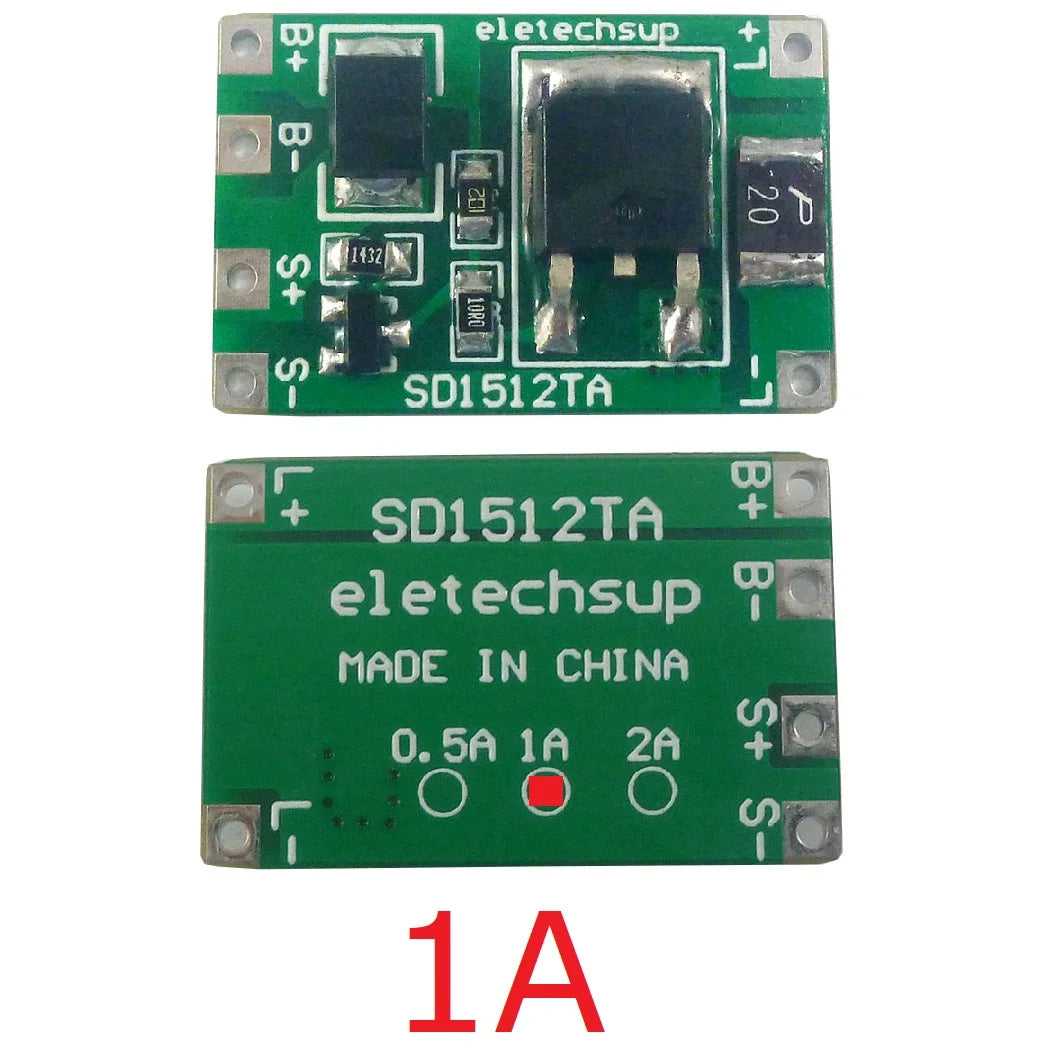 SD1512TA Solar Charge Controller – 3-18V 0.5-2A Lithium Battery Charger with Auto Day/Night Switch for LED Street Light