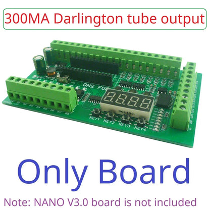 DN23E08/DN24F08 8DI-8AI-8DO IO Expansion Board for Arduino Nano V3.0 – RS485 Modbus RTU PLC Module with 4-20mA/0-10V Analog Input