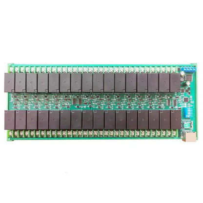 R4D5E32 32-Channel 20A High-Current Relay Module, DC 12V/24V, Ethernet and RS485 Modbus TCP/RTU for Automation Control