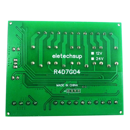 R4D7G04 2AI-2DI-20DO Multifunction Relay Module – RS485 Modbus RTU 4-20mA/0-10V Analog Input PLC IO Expansion Board 10A Output
