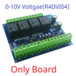 R4DIK04/R4DVI04 4AI-4DI-4DO Mixed IO Module – RS485 Modbus RTU 4-20mA/0-10V Analog Digital Relay Board for PLC Remote IO Expansion