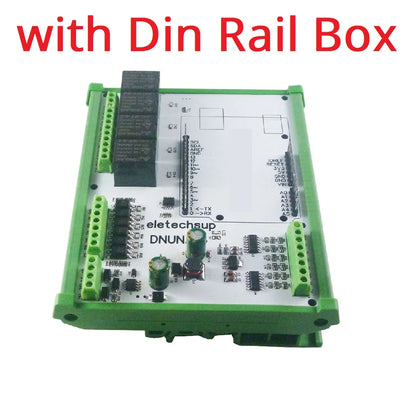 DNUNA16 DIN Rail Analog Digital IO Expansion Board – 6DI-4DO-6AI RS485 Module for Arduino UNO Simple PLC DIY