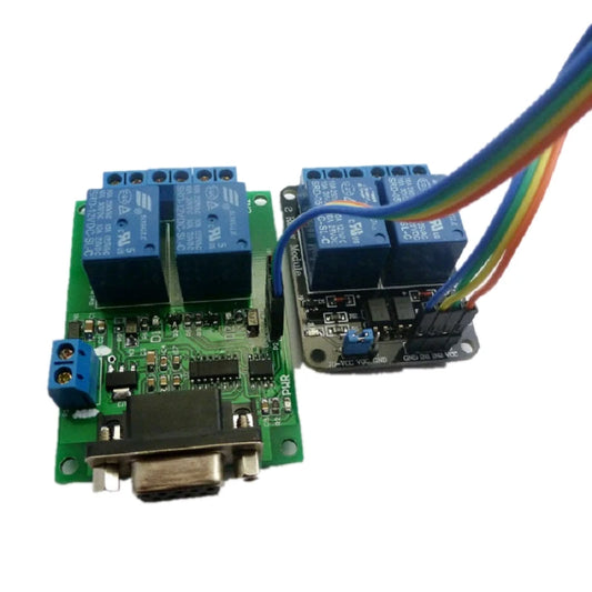 TB351 YC065 4CH RS232 Relay Module – DC 12V Serial Port Controller Board with DB9 Interface 10A Output for PC PLC Smart Home