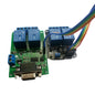 TB351 YC065 4CH RS232 Relay Module – DC 12V Serial Port Controller Board with DB9 Interface 10A Output for PC PLC Smart Home