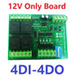 12CH Modbus RTU Relay Module – RS485 10A Digital Output Board with Opto-Isolated Inputs DIN Rail for PLC Industrial Automation