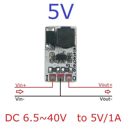 DD4012SA 1A DC-DC Buck Converter – 5-40V to 3V/3.3V/5V/12V Adjustable Step-Down Module for 18650 Li-ion LiFePO4 Battery Power