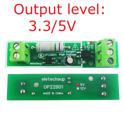 OP22B01 AC Voltage Detection Module – 110/220V Mains Power ON/OFF Sensor with 3-24V NPN/PNP Output for Arduino ESP8266 PLC STM32