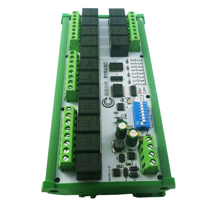 RYR404 RYR408B RYR416C RYR432D 4–32 Channel RS485 Relay Module, DC 12V/24V, Modbus RTU Control Board for PLC and HMI