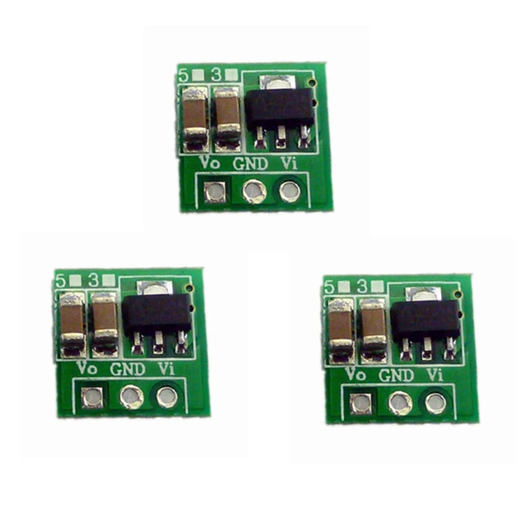 3-Pack DC-DC Boost Converter 0.8–3.3V to 3.3V Step-Up Voltage Regulator Module