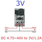 DD4012SA 1A DC-DC Buck Converter – 5-40V to 3V/3.3V/5V/12V Adjustable Step-Down Module for 18650 Li-ion LiFePO4 Battery Power