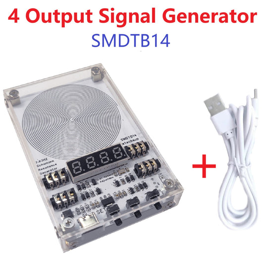 SMDTB14 4CH 7.83Hz Schumann Resonance Generator – 0.01-9999Hz Pure Sine Wave Frequency Signal Module with External Antenna for Sleep Aid Meditation