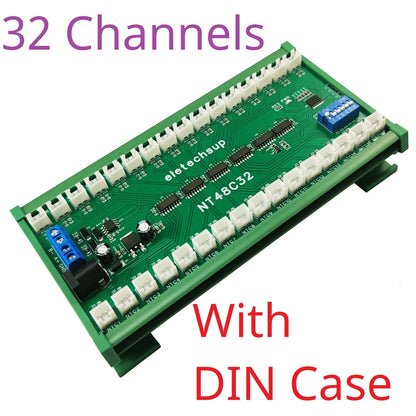 NT48A08/NT48B20/NT48C32 8-32CH RS485 Temperature Collector – Modbus RTU AI Remote IO Module with 10K B3950 NTC Sensor for PLC SCADA