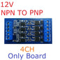 OPMSA04 4CH 5A Digital Signal Amplifier – DC 3.3-24V NPN/PNP Logic Level LED Driver for Arduino Raspberry Pi ESP32 ESP8266