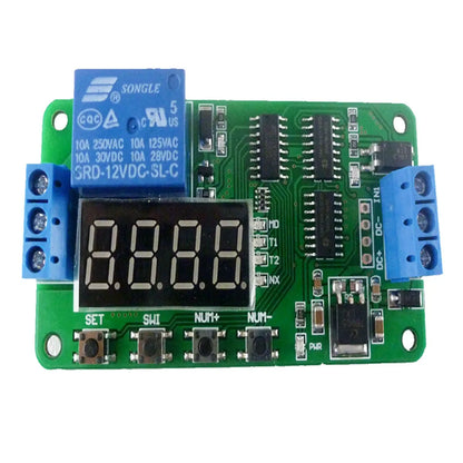 CE030 18-Mode Multifunction Timer Relay – DC 5-24V 10A Programmable Delay Switch with 0.1s-270h Adjustable Time for PLC Smart Home