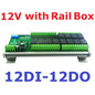 12CH Modbus RTU Relay Module – RS485 10A Digital Output Board with Opto-Isolated Inputs DIN Rail for PLC Industrial Automation