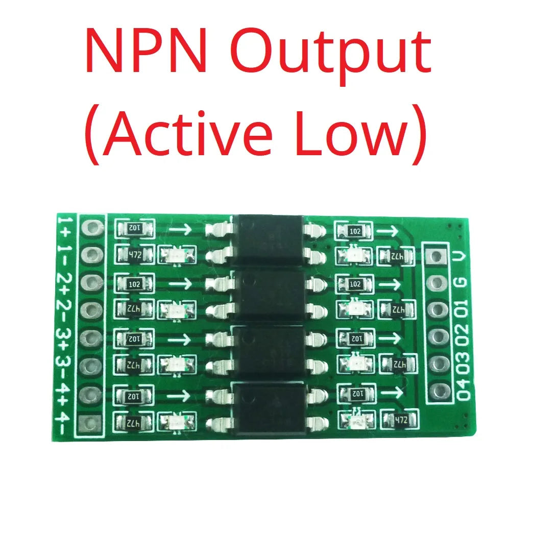 3.3V 5V 12V 24V Digital Signal Isolation Module – 10kHz DI-DO Optocoupler Logic Level Converter for PLC RS485 IO Communication
