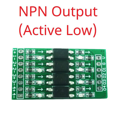 OP71A04 4CH Opto-Isolation Logic Level Converter – 3.3V/5V/12V/24V NPN/PNP Bidirectional GPIO Module for Arduino ESP8266 ESP32 Raspberry Pi