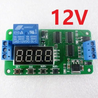 CE030 18-Mode Multifunction Timer Relay – DC 5-24V 10A Programmable Delay Switch with 0.1s-270h Adjustable Time for PLC Smart Home