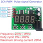 PWM9B03 3-Channel High Precision PWM Signal Generator – DC 12V/24V Pulse Frequency Duty Cycle Adjustable Module for LED Dimming Motor Speed Control