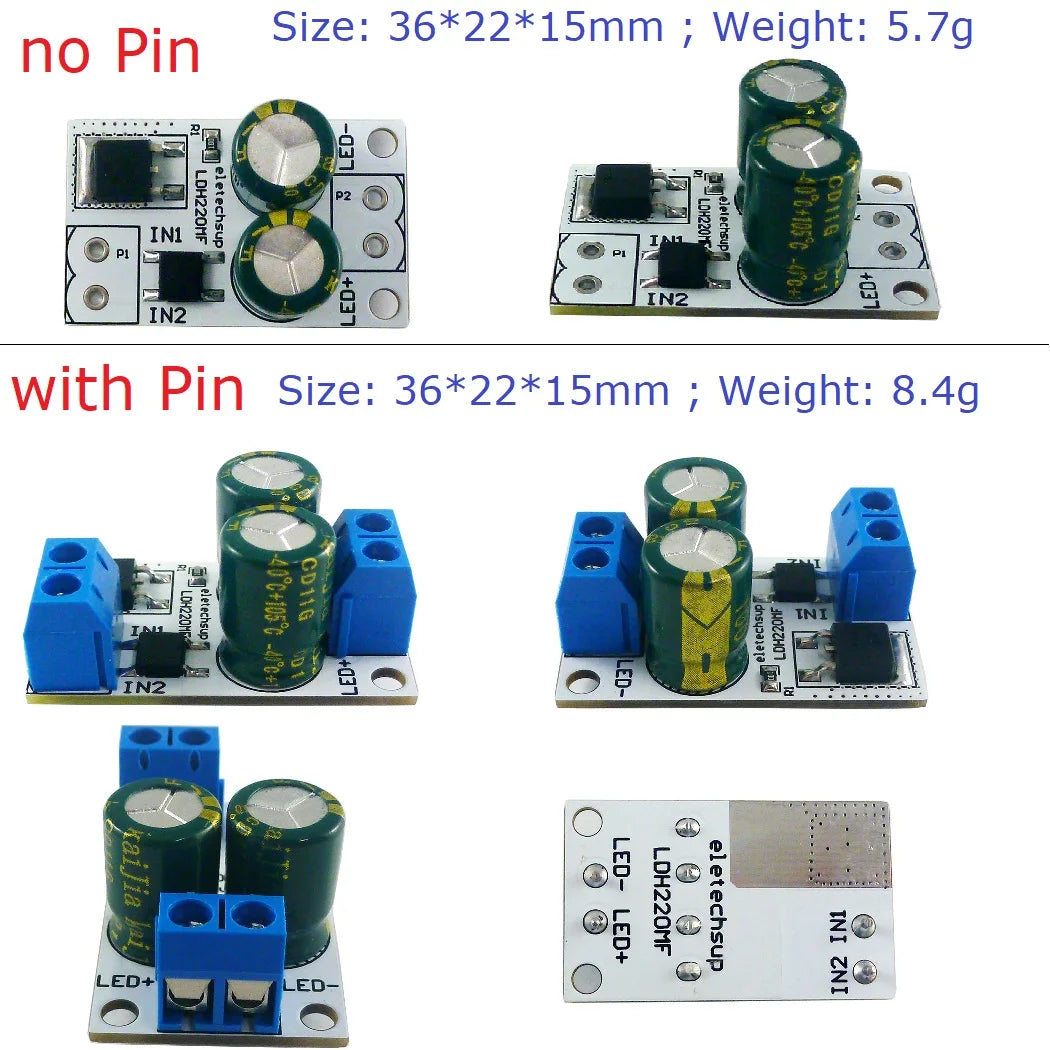 LDH220MF AC/DC 20-220V to 10-200V 40mA LED Driver Module – Constant Current Linear Driver for Fluorescent Ceiling Lamp Tube Light