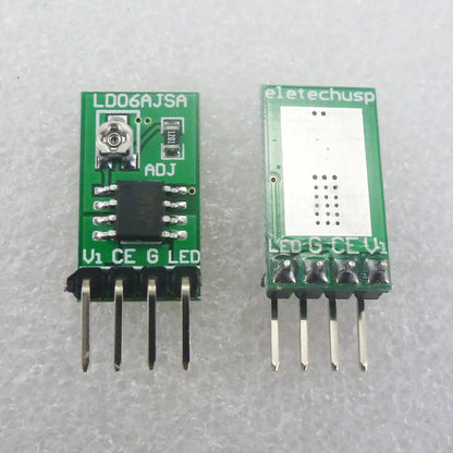 3-Pack LD06AJSA PWM Constant Current LED Driver Module – DC 3–6V Adjustable Brightness for Arduino