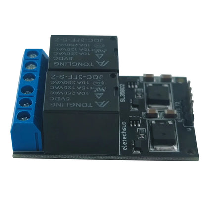 SL35B01/SL35B02/SL35B04 1-4CH Flip-Flop Relay Module – DC 5-24V Bistable Self-Locking Switch with 10A Output for Arduino UNO Raspberry Pi ESP32