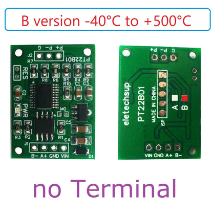 PT22B01 RS485 PT100 RTD Temperature Module – -40~500°C 1-Channel Modbus RTU Sensor Board for PLC SCADA Industrial Automation