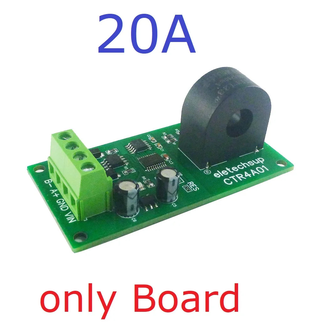 CTR4A01 RS485 AC Current Measurement Module for 110V/220V 50/60Hz, Current Transformer Ammeter Interface for PLC