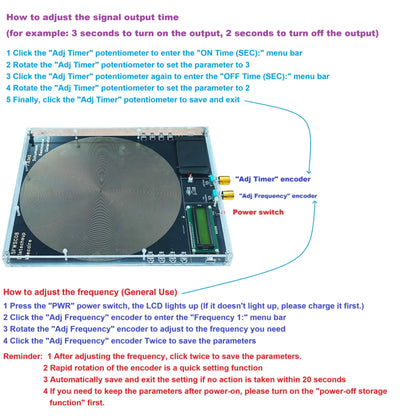 SFWSC08 8CH 250mm Schumann Resonance Generator – 25 Frequencies 7.83Hz Sleep Aid Device with 0.01-100000Hz Adjustable for Meditation Relaxation