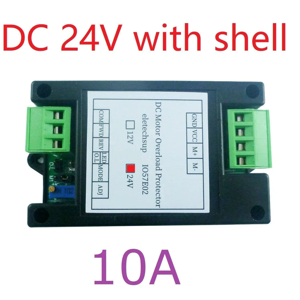 IO57E02 Power Brushed Motor Controller Module 12V 24V DC Overload Overcurrent Short Circuit Protector Forward Reverse Control