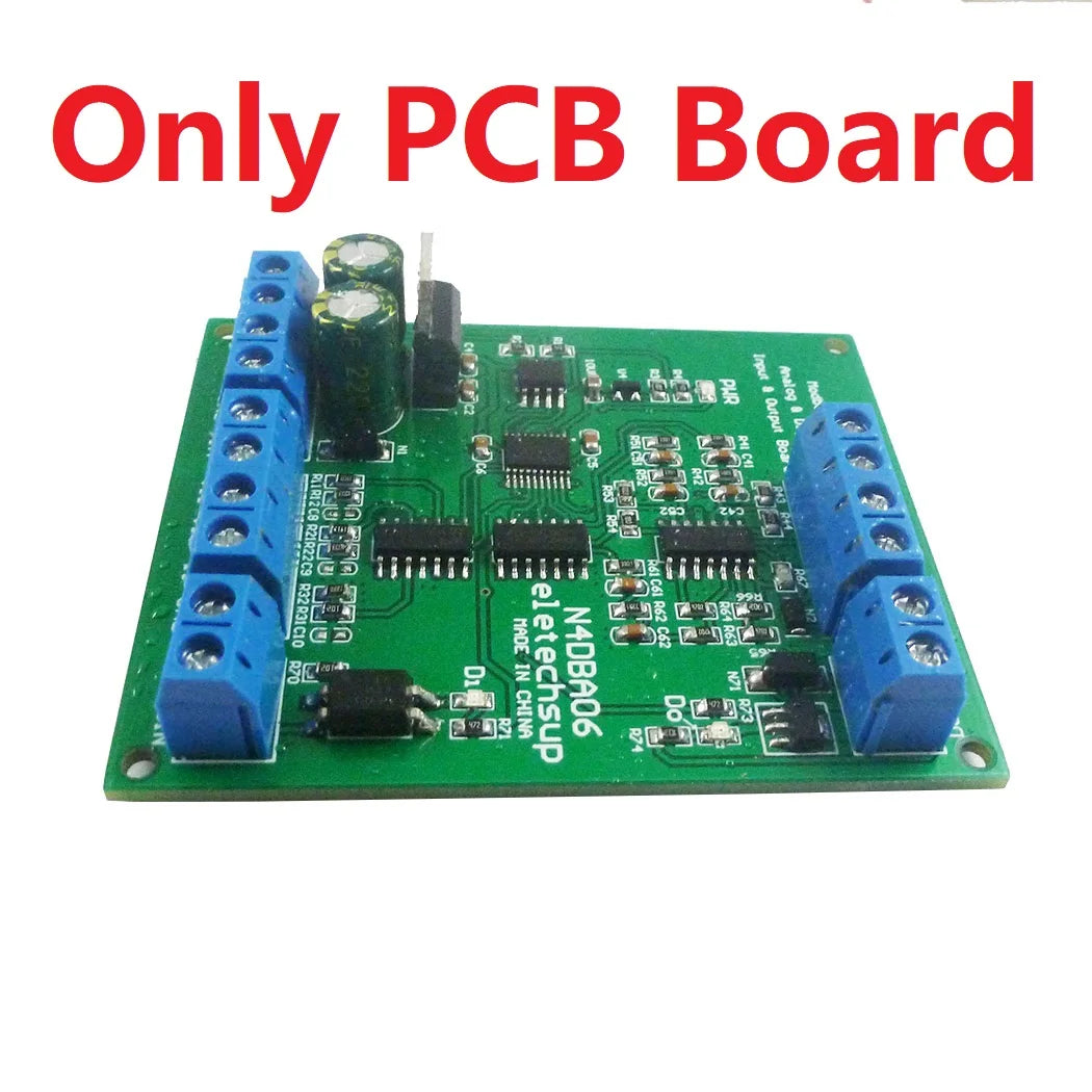 N4DBA06 8CH Signal Generator & Detector – 4-20mA/0-10V ADC DAC Converter with RS485 Modbus RTU IO Module for PLC